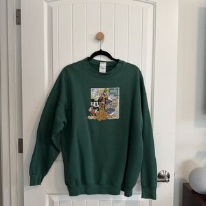 Disney Green Crewneck Men's Sweater